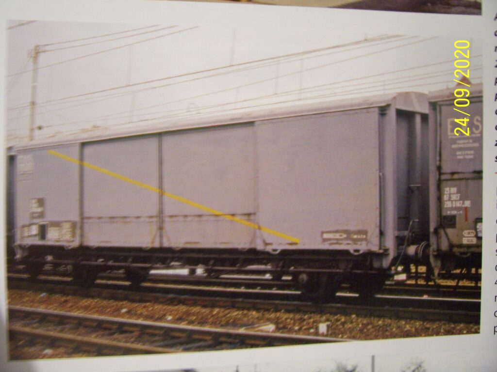 Secondo prototipo precursore del carro ferroviario Hbis.