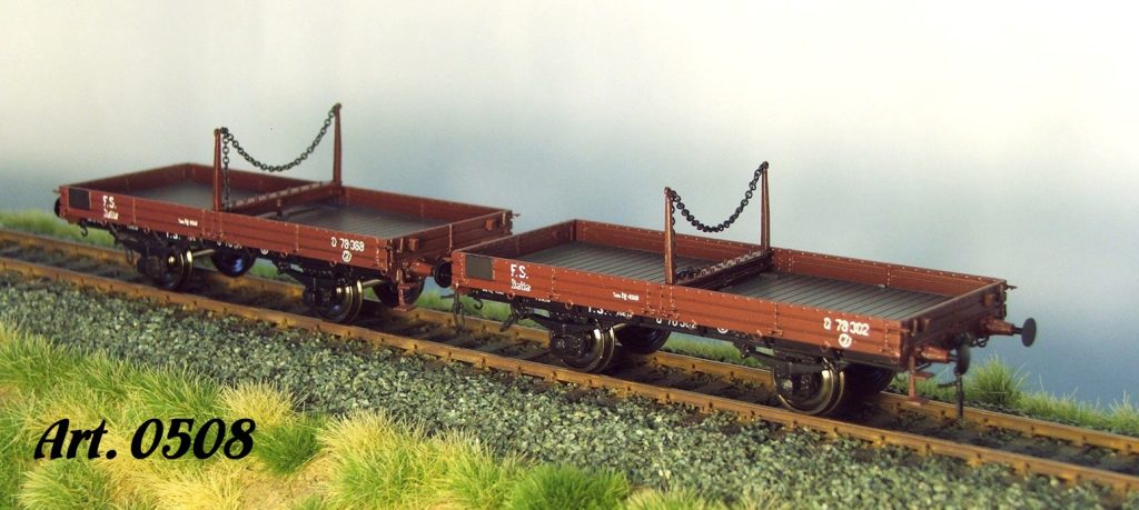 Carri con bilico nel modellismo ferroviario (Alpen Modell).