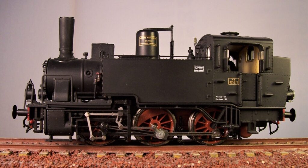 Locomotiva FS Gr.835 278 . lato sinistro - Foto dell'autore.